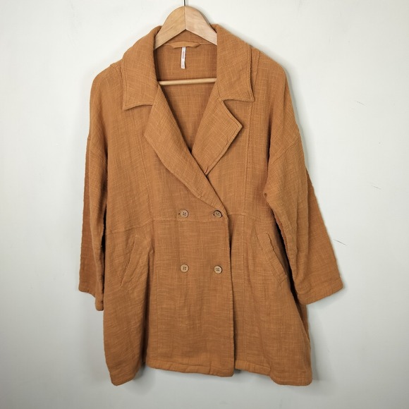 Free People In My Dreams Trench Dress Double Breasted - Picture 5 of 8